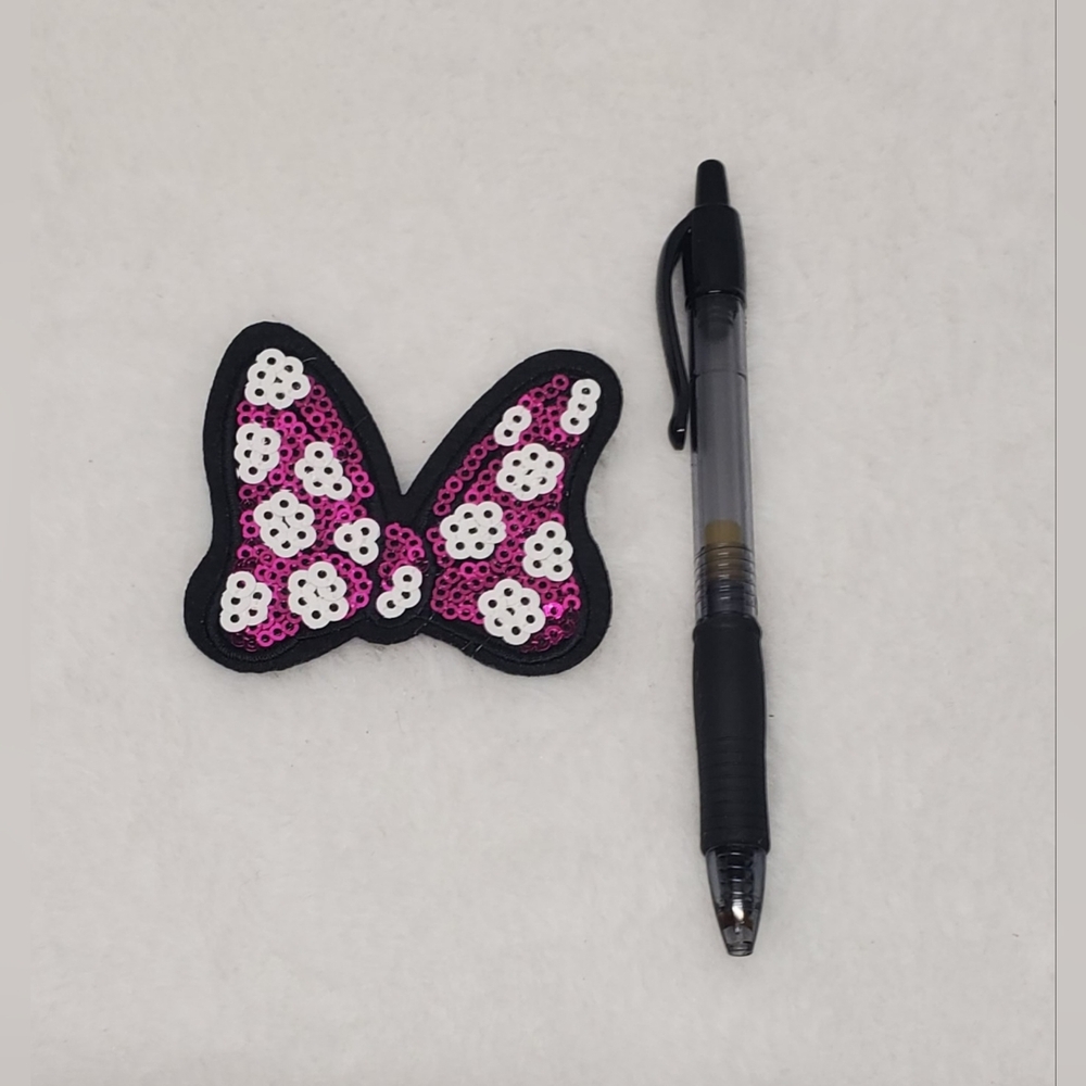 ✨️New Disney Minnie Mouse Pink Polka Dot Hair Bow Patch